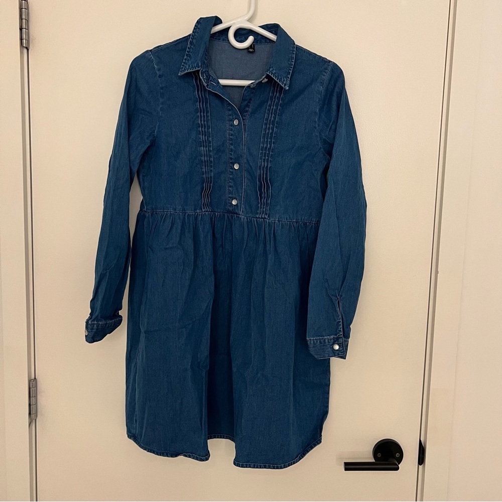 H and M Denim Blue Dress